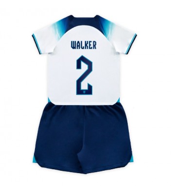England Kyle Walker #2 babykläder Hemmatröja barn VM 2022 Korta ärmar (+ Korta byxor)